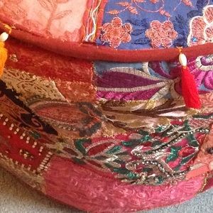 Hand detailed ottoman